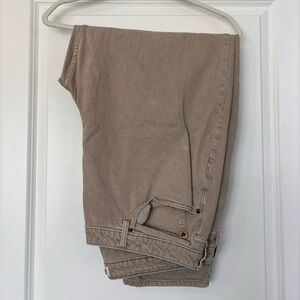 Abercrombie & Fitch Beige High Rise Jeans